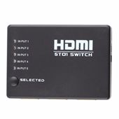 מפצל HDMI דיגיטלי ל 5 יציאות עם שלט